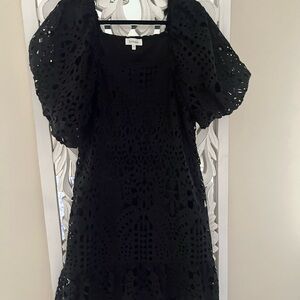 Bohme Black Lace Mini Dress